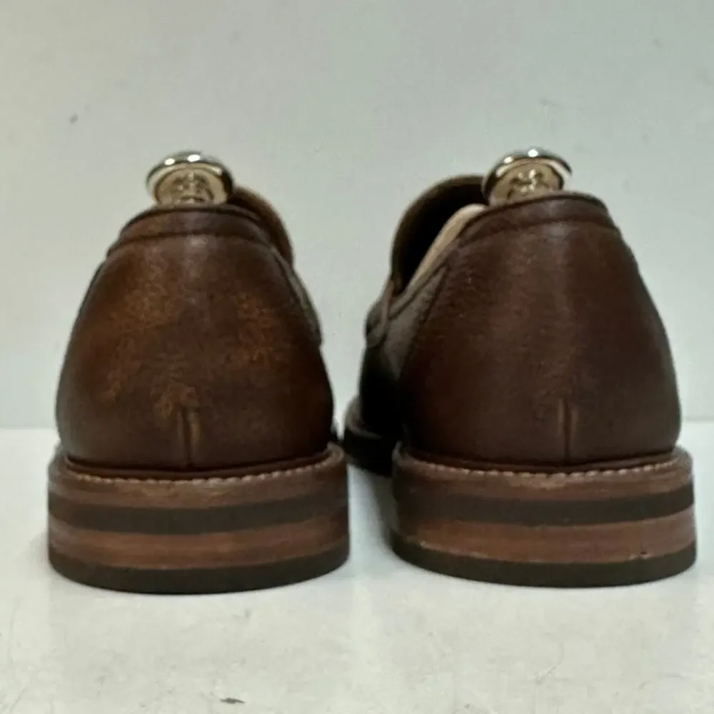 WORN TWICE Brunello Cucinelli Deerskin Tassel Loafer Tobacco Italy EU 45 US 12 - Picture 6 of 11